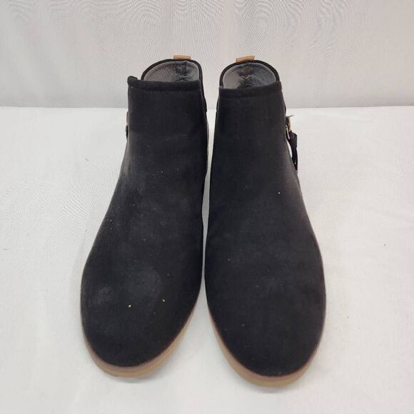 Dr Scholls T Astir Bootie Shoes Black Womens Size 8M Side Zip Ankle - Picture 3 of 7